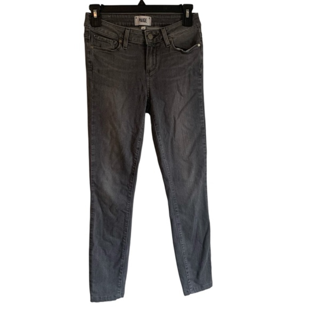 PAIGE Women's Charcoal Skinny Jeans